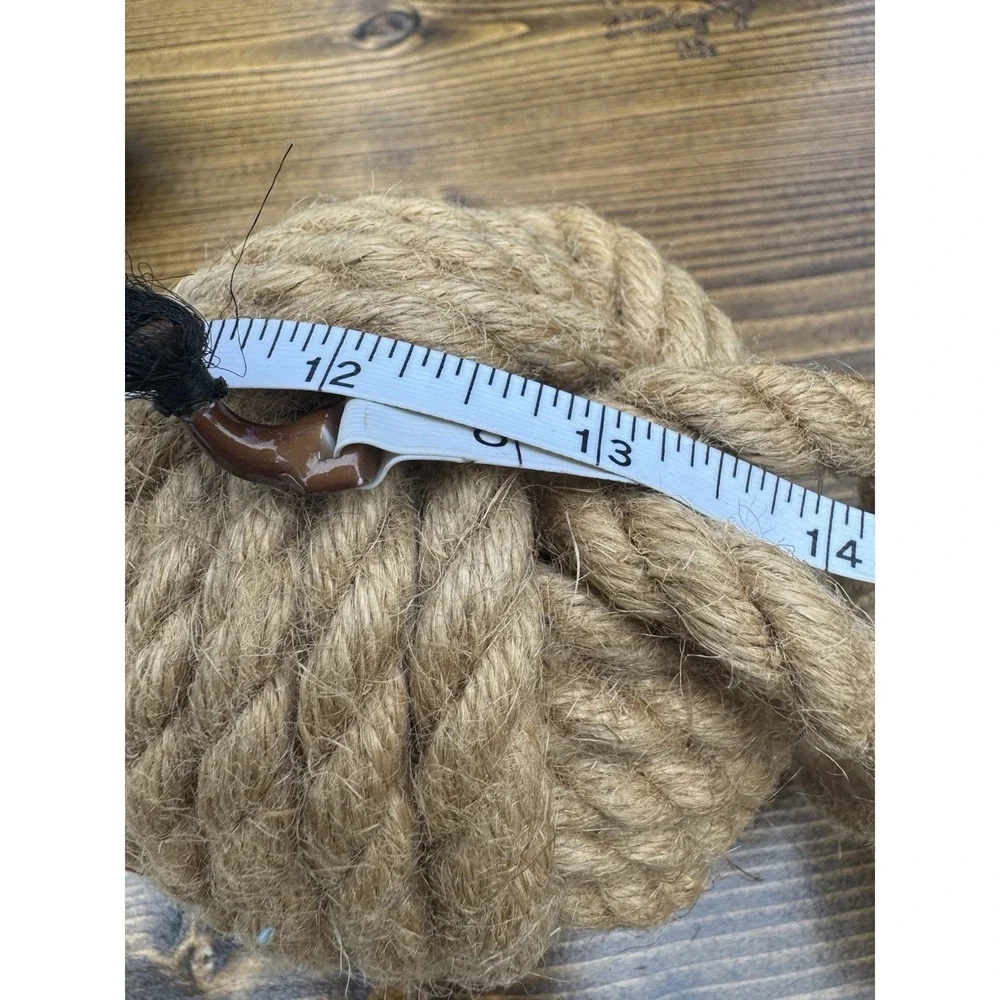 Monkey Fist Rope Knots Pair Nautical Maritime Coastal Fishing Float Decor